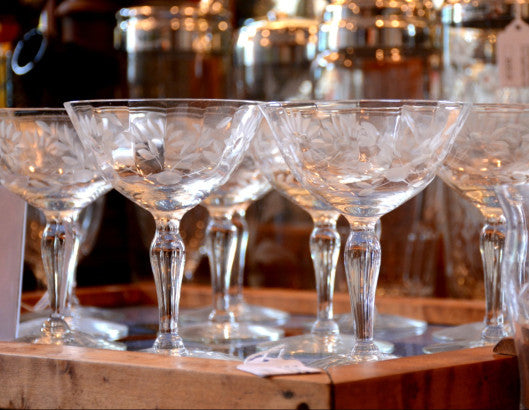 Vintage Wine Glasses