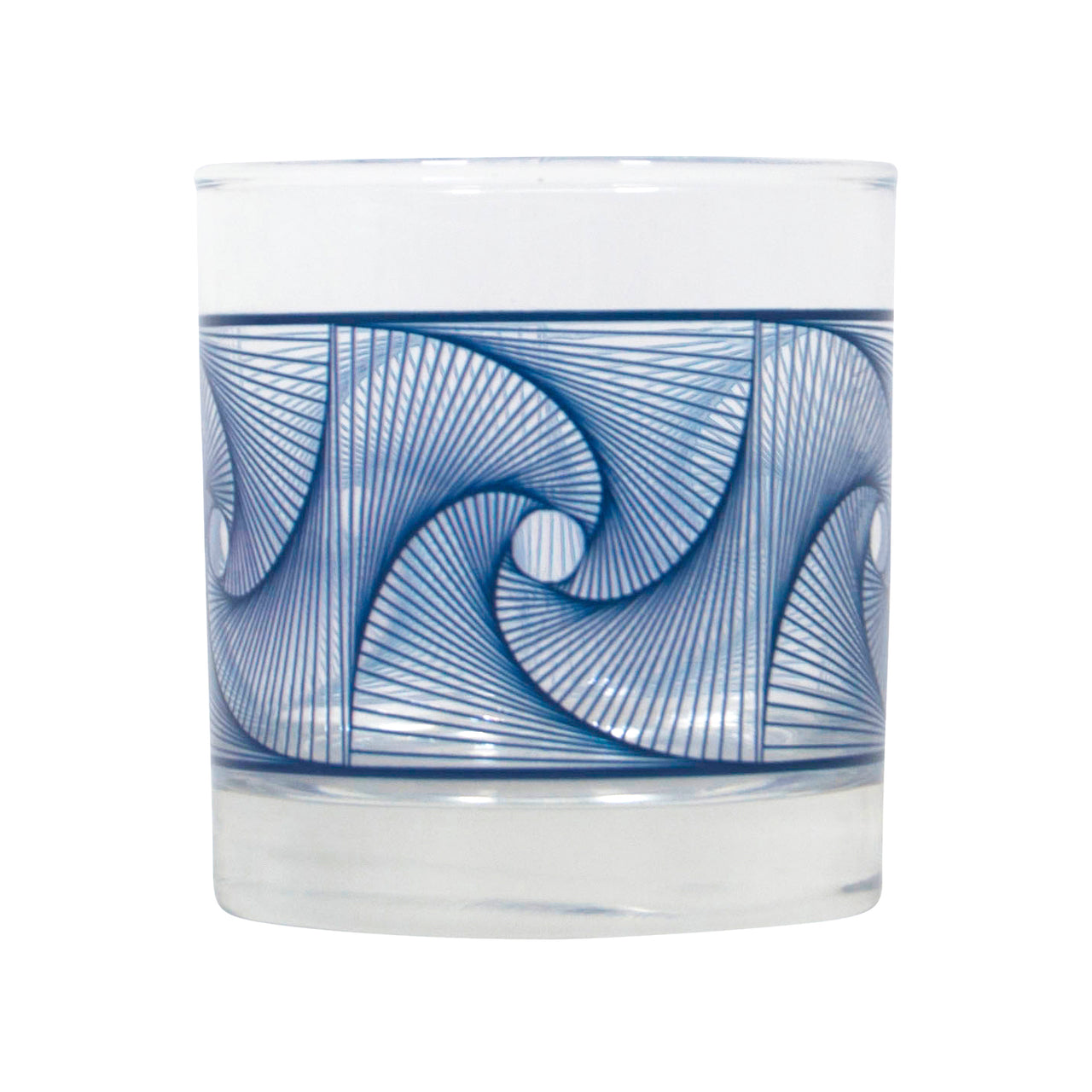 The Modern Home Bar Lapis Waves Rocks Glass