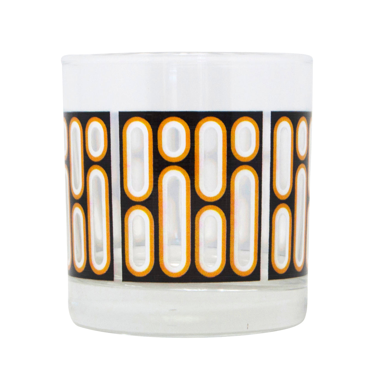 The Modern Home Bar Dot & Dashes Black Rocks Glass