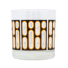 The Modern Home Bar Dot & Dashes Black Rocks Glass