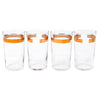 Vintage Gold Band Glasses Set small tumbler | The Hour Shop