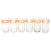 Vintage Gold Band Glasses Set large tumbler | The Hour Shop