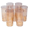 Vintage Gold Fleck on Clear Collins Glasses Top | The Hour Shop