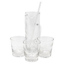 Vintage Etched Wheat Cocktail Pitcher Set | The Hour Shop