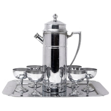 Vintage Art Deco Chrome Cocktail Shaker Tray Set | The Hour Shop