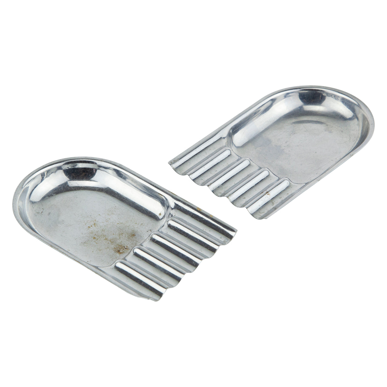 Vintage Art Deco Chase Chrome Pentad Ashtrays | The Hour