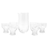 Vintage Clear Cocktail Pitcher Set Front | The Hour Shop