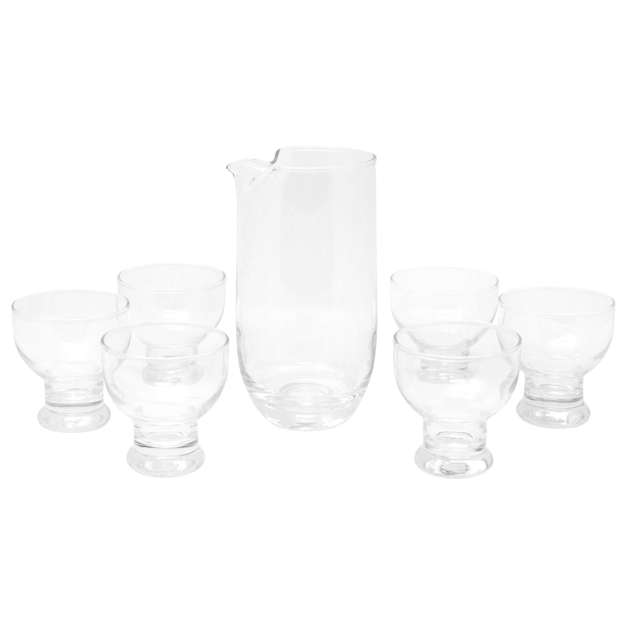 Vintage Clear Cocktail Pitcher Set | The Hour Shop