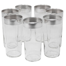Vintage Dorothy Thorpe Sterling Band Large Collins Glasses | The Hour Shop