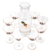 Vintage Hand Painted Rooster Decanter Set Top | The Hour Shop