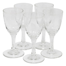 Vintage Sasaki Etched Wheat Cordial Glasses | The Hour Shop