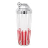 Vintage Red & White Vertical Stripes Cocktail Shaker Set Shaker | The Hour Shop