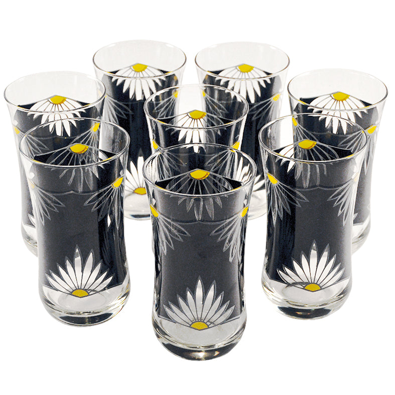 Vintage Joan Luntz Black Daisy Glasses | The Hour Shop