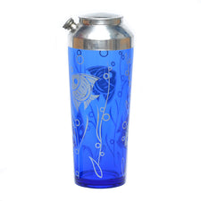 Vintage Hazel Atlas Cobalt Angel Fish Cocktail Shaker | The Hour Shop