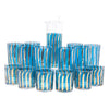 Vintage Blue & Gold Wavy Stripes Cocktail Pitcher Set Front | The Hour Shop