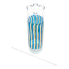 Vintage Blue & Gold Wavy Stripes Cocktail Pitcher Set Pitcher & Stirrer | The Hour Shop