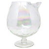 Vintage West Virginia Glass Draping Iridescent Pedestal Pitcher Set Cocktail Pitcher | The Hour Shop