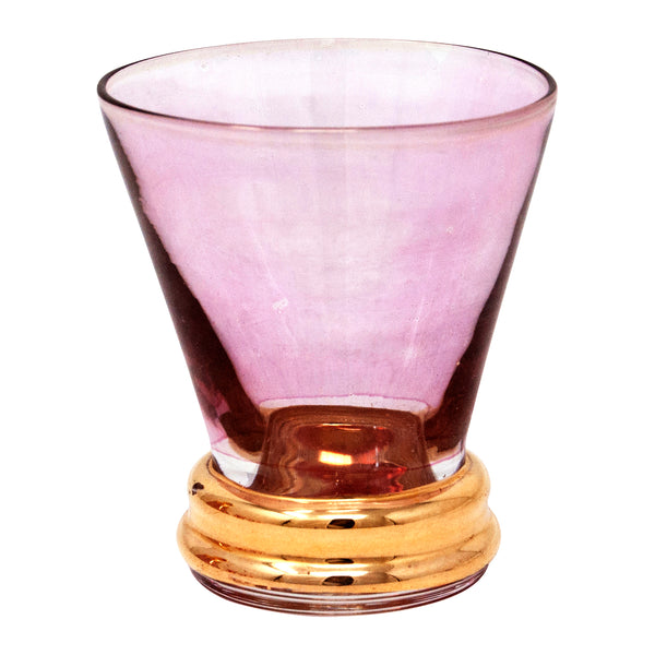 Pink & Gold Coupe Cocktail Glasses (Set of 2) | Holly Harwood