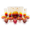 Vintage Spanish Amberina Cocktail Glass Set Top | The Hour Shop