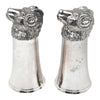 Vintage Silver Plate Rams Head Stirrup Cups Left Side | The Hour Shop