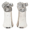 Vintage Silver Plate Rams Head Stirrup Cups Right Side | The Hour Shop