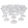 Vintage Val St. Lambert Pedal Coupe Glasses | The Hour Shop