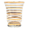 Vintage Gold Bands Cocktail Shaker Set Glass | The Hour Shop