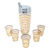 Vintage Gold Bands Cocktail Shaker Set | The Hour Shop