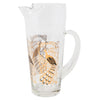 Vintage Gold Peacock Cocktail Pitcher Set Cocktail Pitcher | The Hour Shop