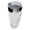 Vintage Etched Flower Glass Cocktail Shaker Top | The Hour Shop
