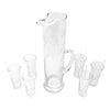 Vintage Etched Vines Cocktail Pitcher Set Top | The Hour Shop