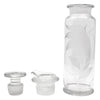 Vintage Heisey Etched Flower Cocktail Shaker Parts | The Hour Shop