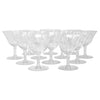 Vintage CG Quartex Etched Rose Cocktail Glasses Front | The Hour Shop