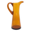 Vintage Amber Handblown Cocktail Pitcher Set Left | The Hour Shop