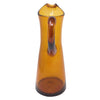 Vintage Amber Handblown Cocktail Pitcher Set Back | The Hour Shop