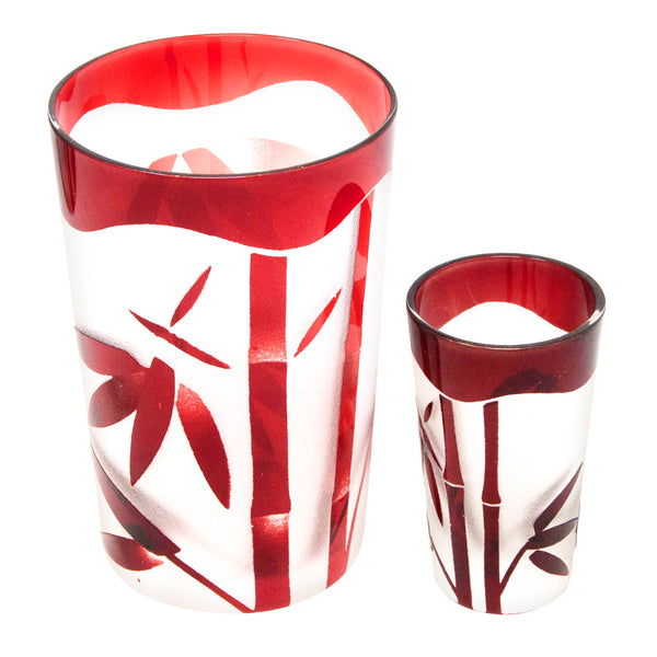 http://thehourshop.com/cdn/shop/products/12201-Vintage-Bohemian-Ruby-Red-Bamboo-Decanter-Glasses-Set-tumblers-top_grande.jpg?v=1612725275