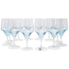 Vintage Sasaki Azure Blue Harmony Goblets Front | The Hour Shop