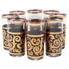 Culver Gold & Black Baroque Collins Glasses