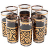 Culver Gold & Black Baroque Collins Glasses