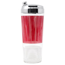 Red & White Stripes Cocktail Shaker