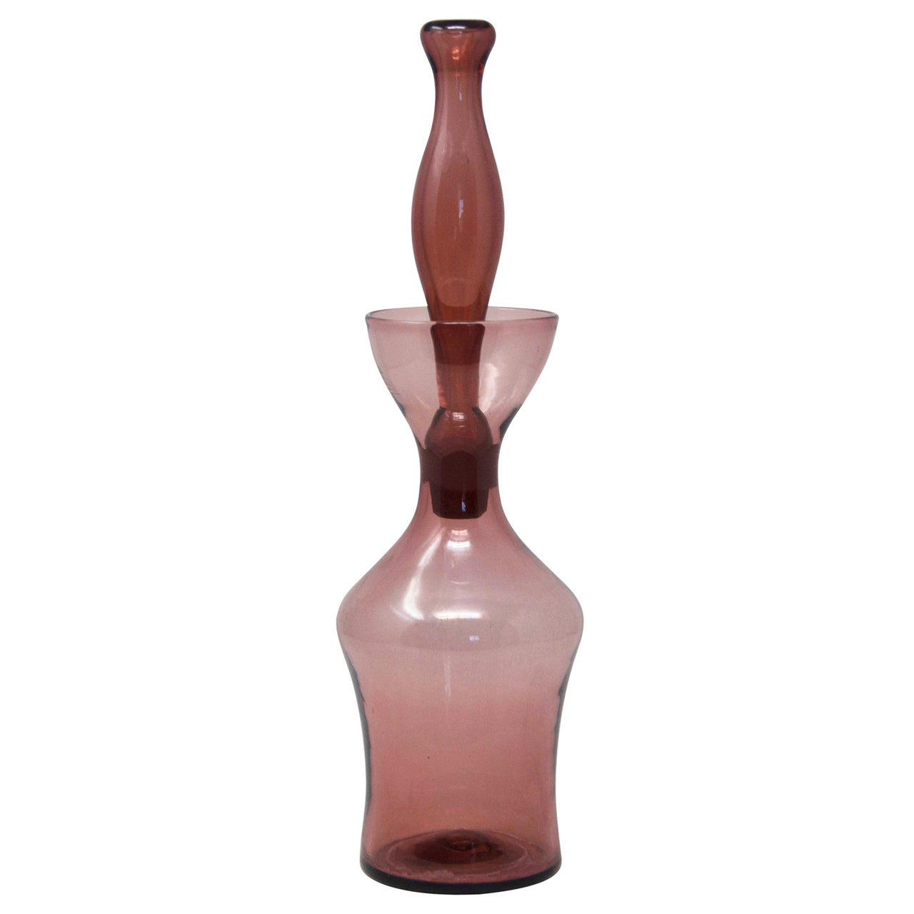 Vintage Blenko Wayne Husted Amethyst Decanter | The Hour Shop
