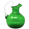 Vintage Blenko Wayne Husted Green Round Pitcher Left | The Hour Shop