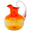 Vintage Blenko Wayne Husted Tangerine Ombre Round Pitcher | The Hour Shop