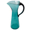 Vintage Blenko Aqua Triangle Top Pitcher Top | The Hour Shop