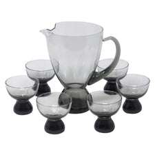 Vintage Morgantown Smoke Cocktail Pitcher Set | The Hour