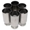 Vintage Mercury Coated Footed Collins Glasses Top View | The Hour Shop