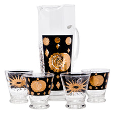 Vintage Fred Press Partial Eclipse Cocktail Pitcher Set | The Hour Shop