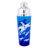 Vintage Hazel Atlas Cobalt Fox Hunt Scene Cocktail Shaker Set Shaker | The Hour Shop