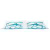 Vintage Aqua Ribbon & Gold Confetti Bent Glass Tray Side | The Hour Shop