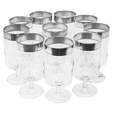 Vintage Dorothy Thorpe Allegro Sterling Silver Band Goblets | The Hour Shop